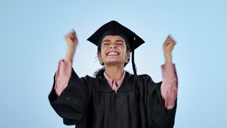 éxito de la graduación, celebración