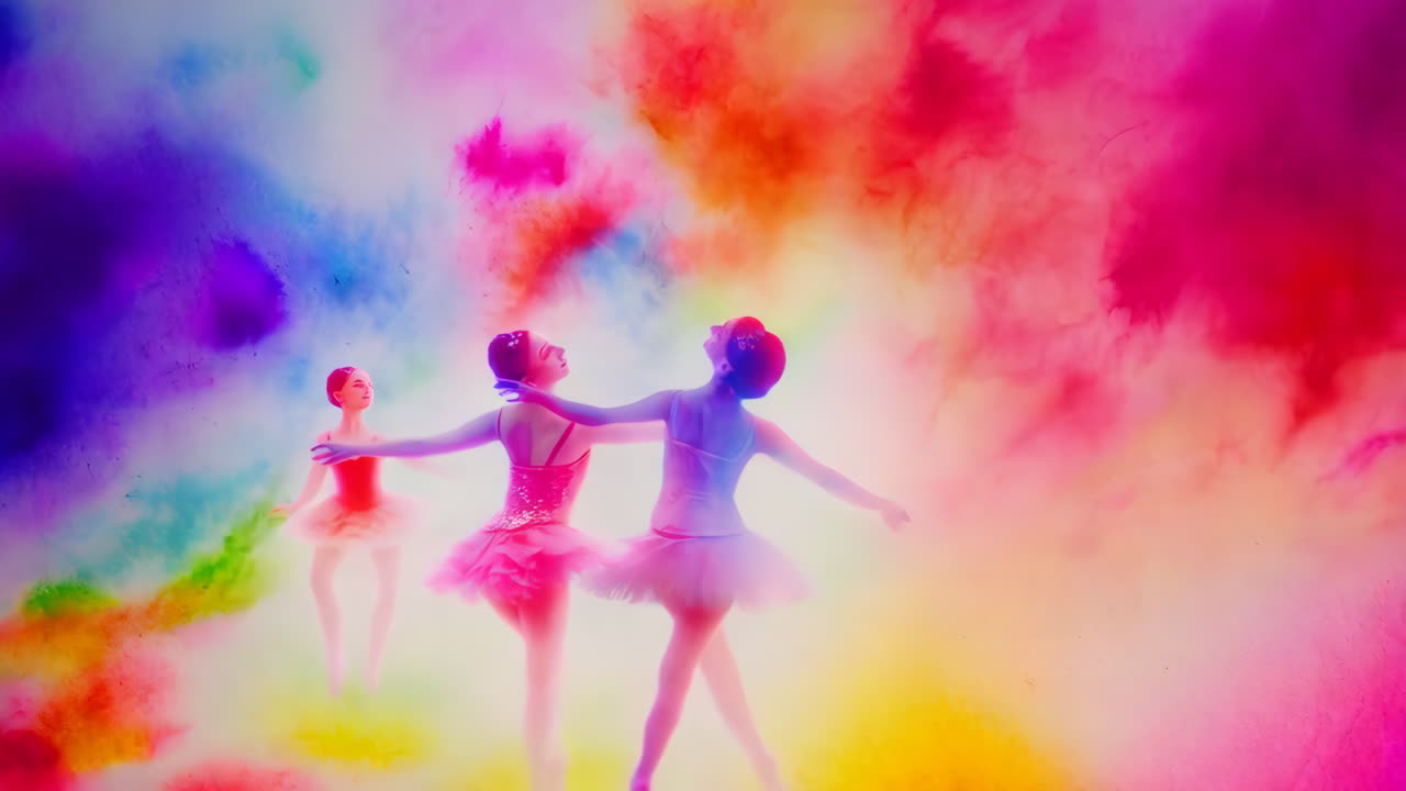 Colorful Ballet Performance | Premium Stock Video Footage