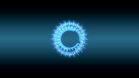 diseño de hud azul