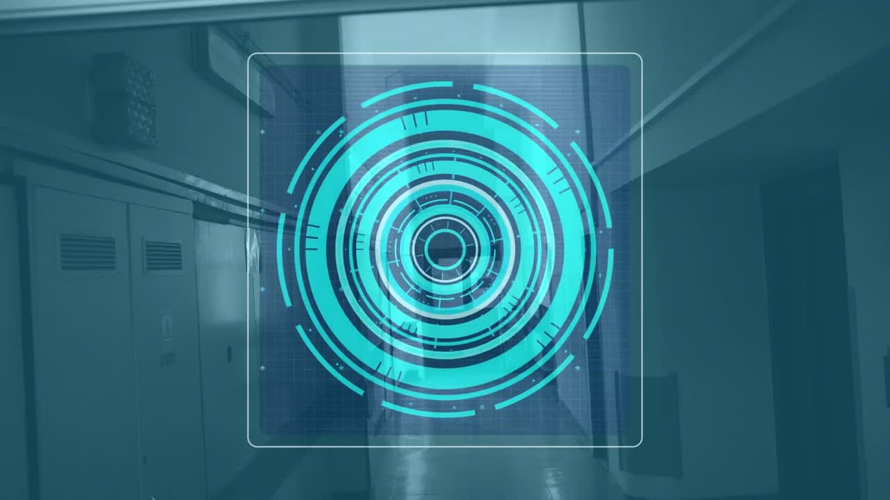 animación del procesamiento de datos científicos en pantalla