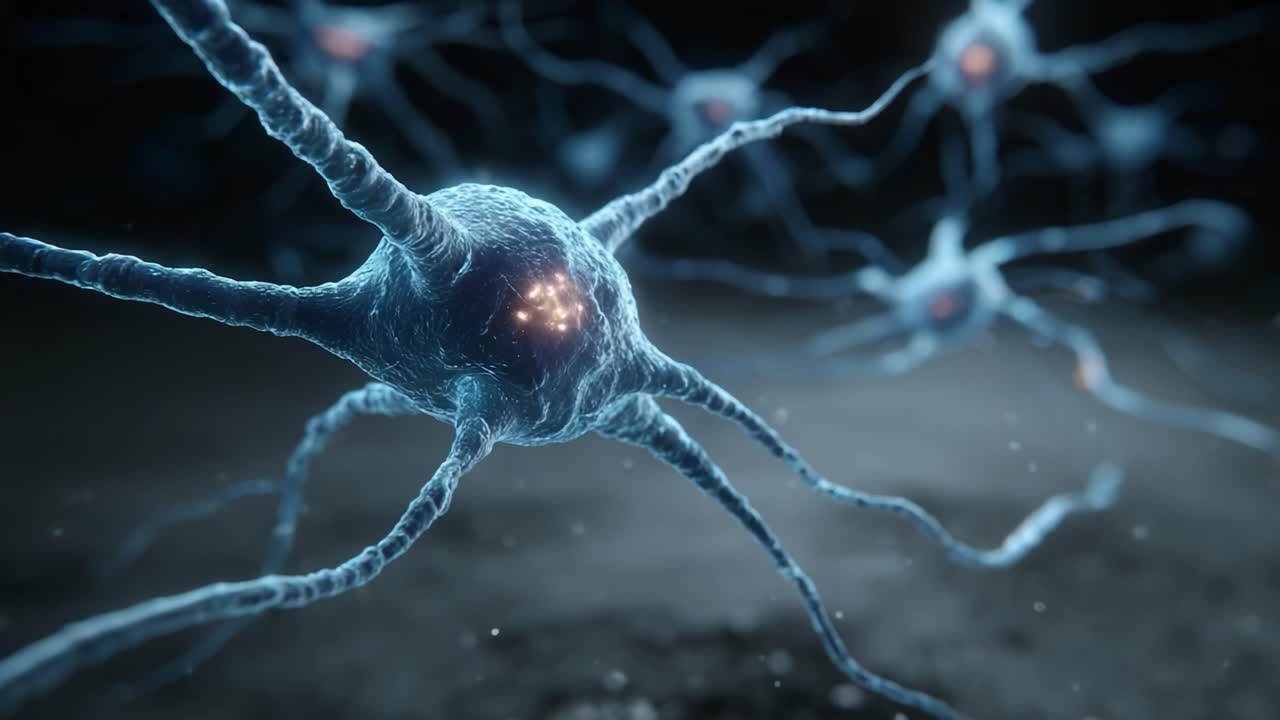 Intricate Visualization of Neurons: Capturing the Dynamic World of Neural Connections with Stunning Detail in a Two-Frame Sequence