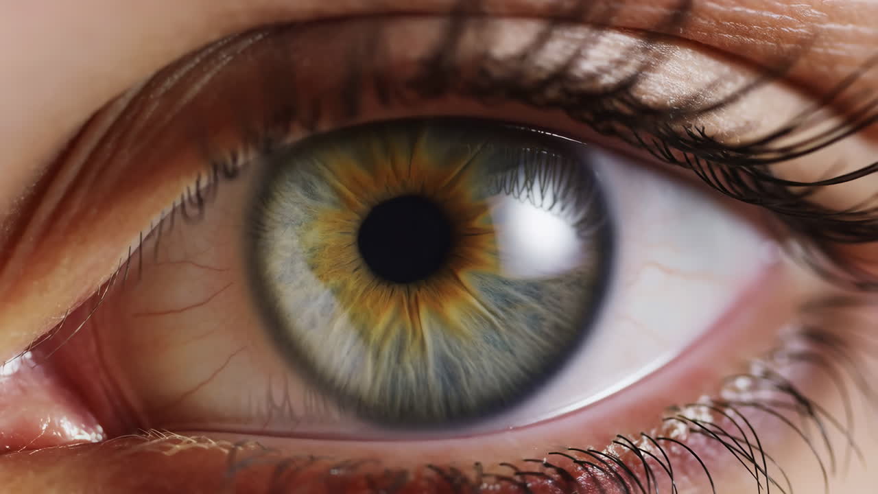 Detailed Close-up of a Human Eye