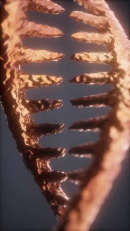 intricate structure of dna showcased in a detailed microscopic view