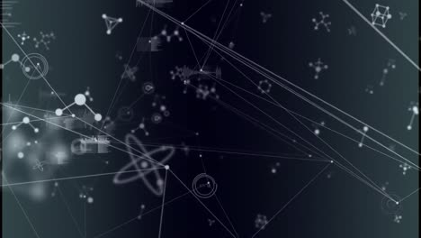 Animation-of-molecules-and-network-of-connections