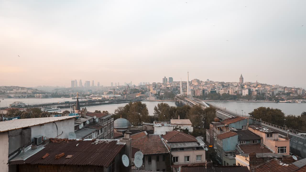 tráfico de lapso de tiempo en la ciudad de estambul