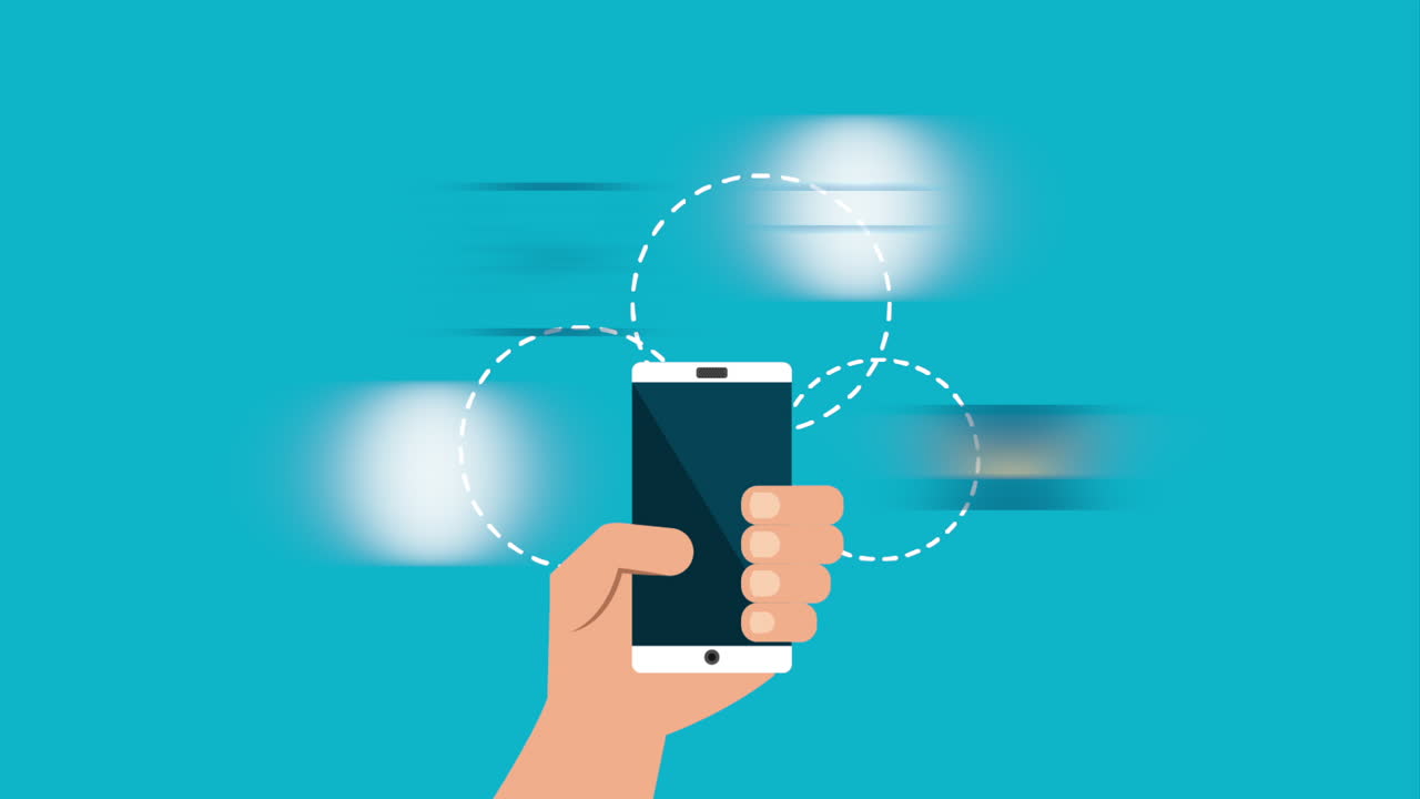 uso manual de teléfonos inteligentes con tecnología de redes sociales