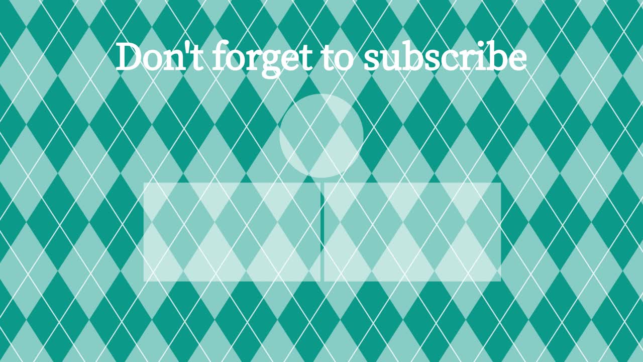 argyle 패턴 엔드 카드 엔딩 스크린 모션 그래픽