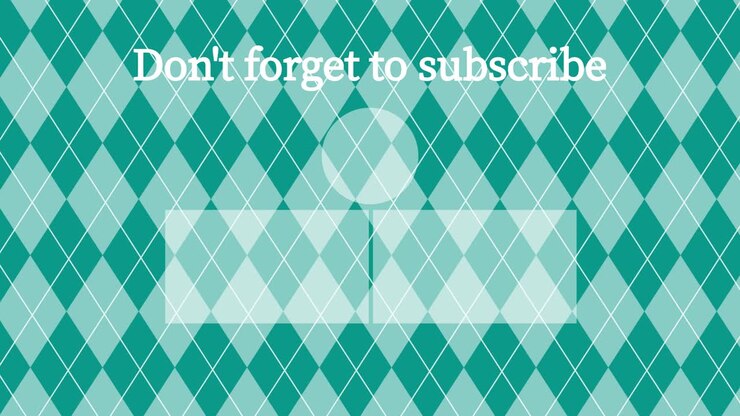 Argyle pattern end card ending screen motion graphics