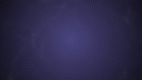 animation of rows of several dots forming a grid moving in hypnotic motion on a blue background. the concept of color and movement is a digitally generated image. swim the waves