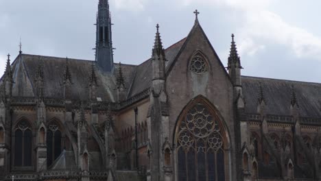 gothic architecture amidst lush greenery