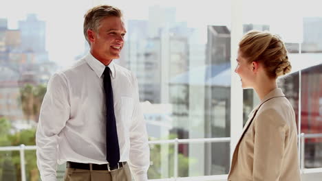 business people meeting each other