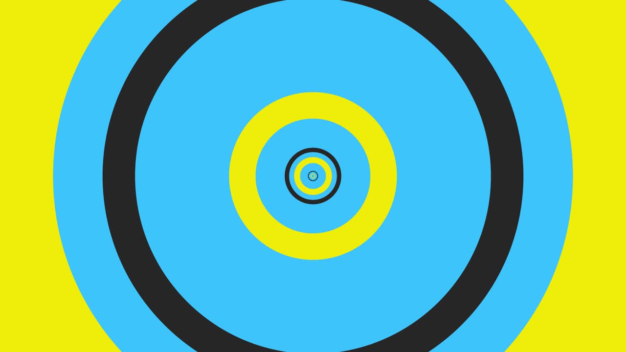 ilusión de los círculos hipnóticos - video de stock de 4k