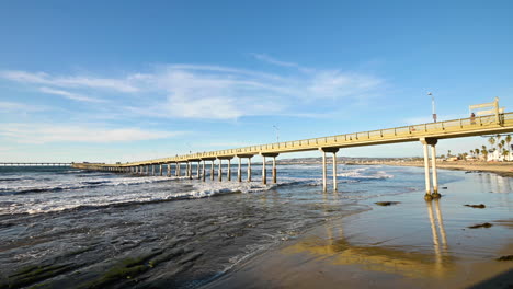 ocean beach pier san diego pan left to right