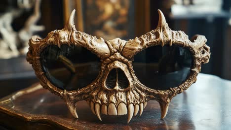 skull-shaped gothic sunglasses