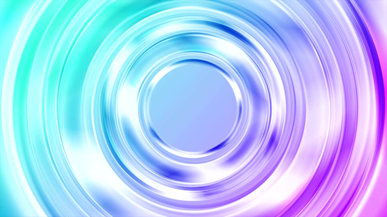 파란색과 분홍색 반이는 원 추상적인 비디오 애니메이션