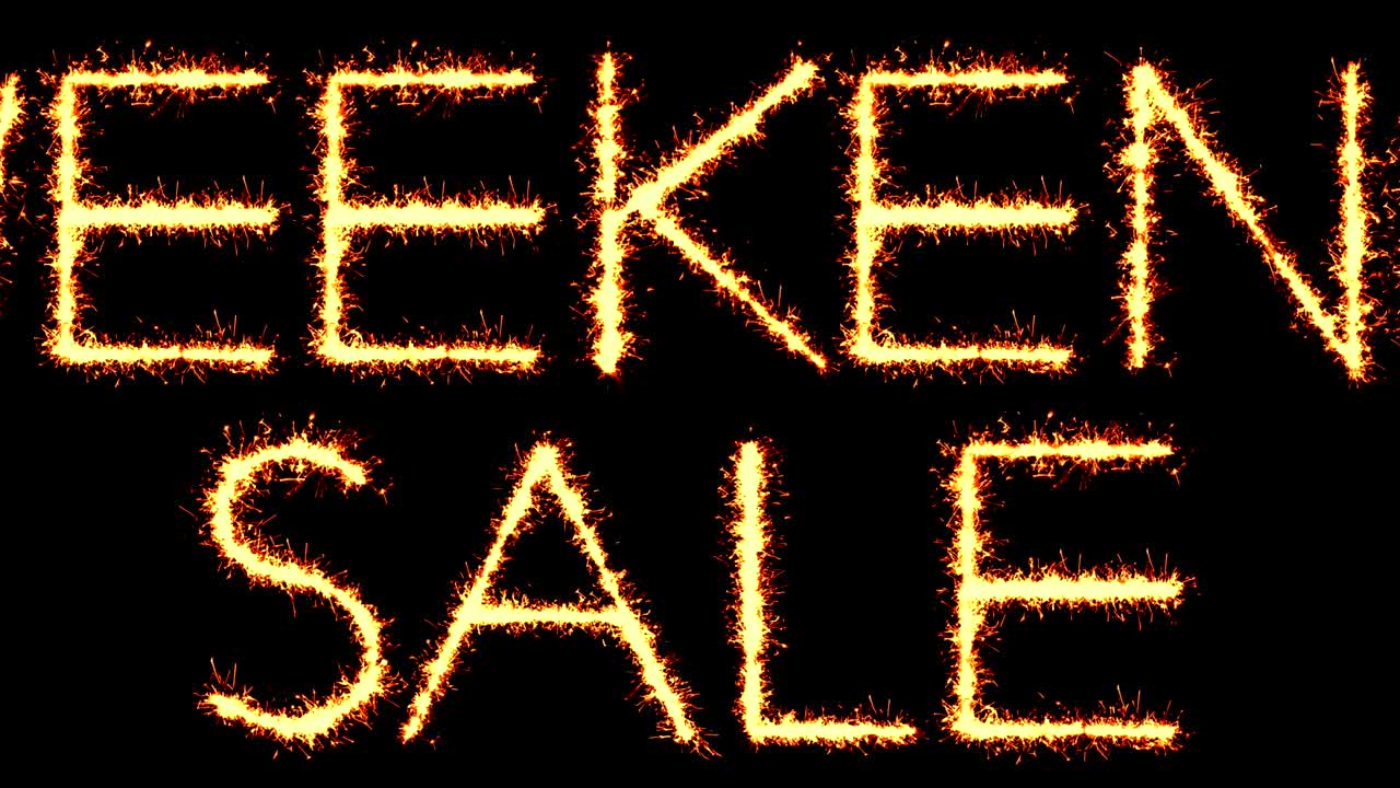 주말 판매 문자 반이는 반이는 불꽃놀이 루프 애니메이션