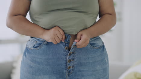 Nahaufnahme-Einer-Leicht-übergewichtigen-Frau
