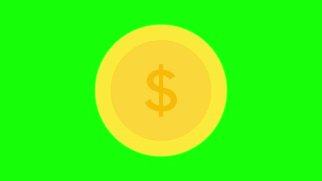simple y linda animación de dinero: dólar greenback