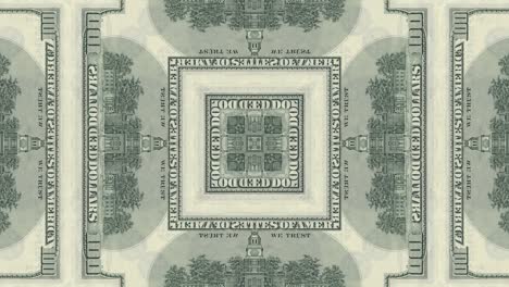 fondo animado creativo con nosotros dólar billete de dinero mosaico. abstracto negocio movimiento bucle gráfico
