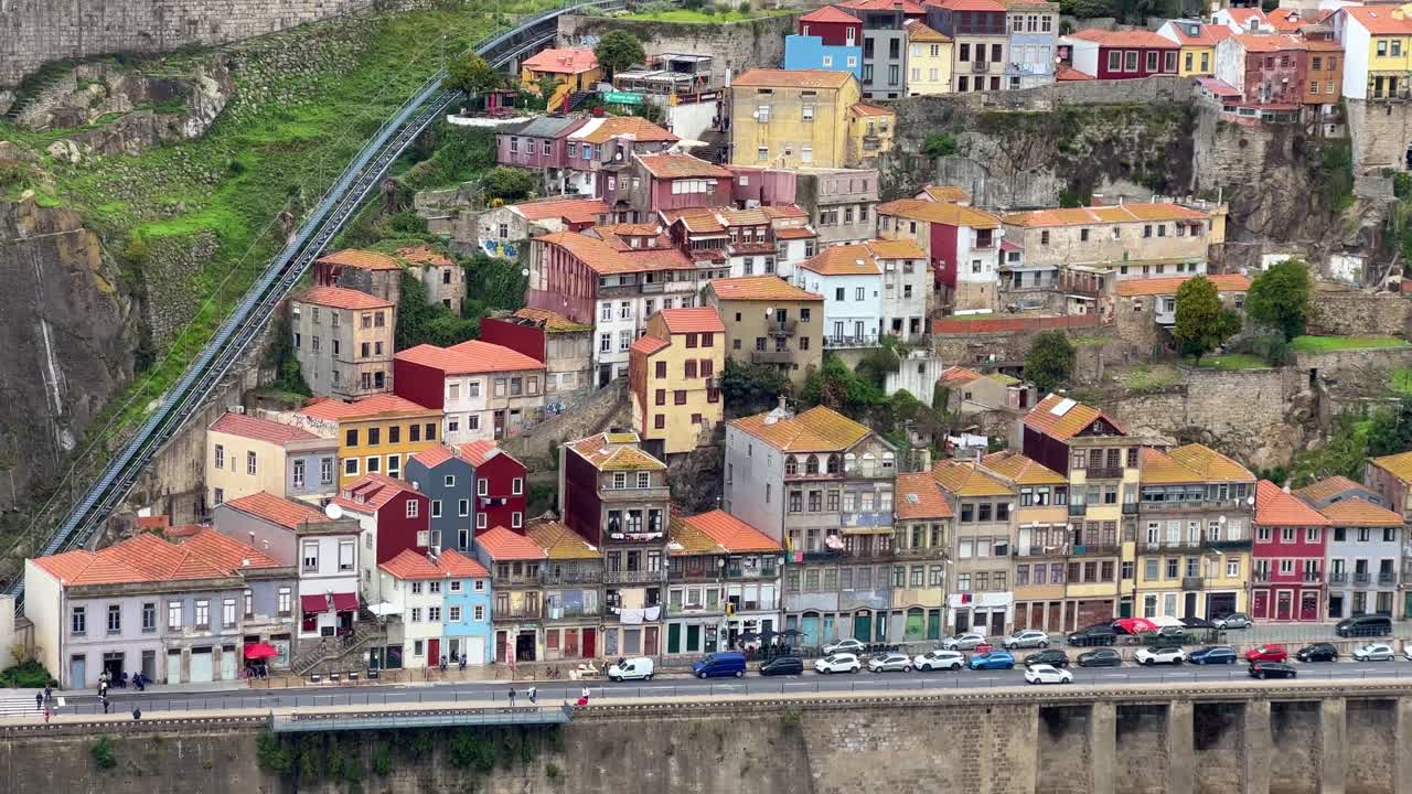 edificios del centro de la ciudad de oporto durante el día a lo largo del río duero.
