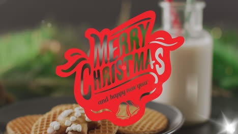 animación de felicitaciones de navidad texto sobre decoraciones de navidad