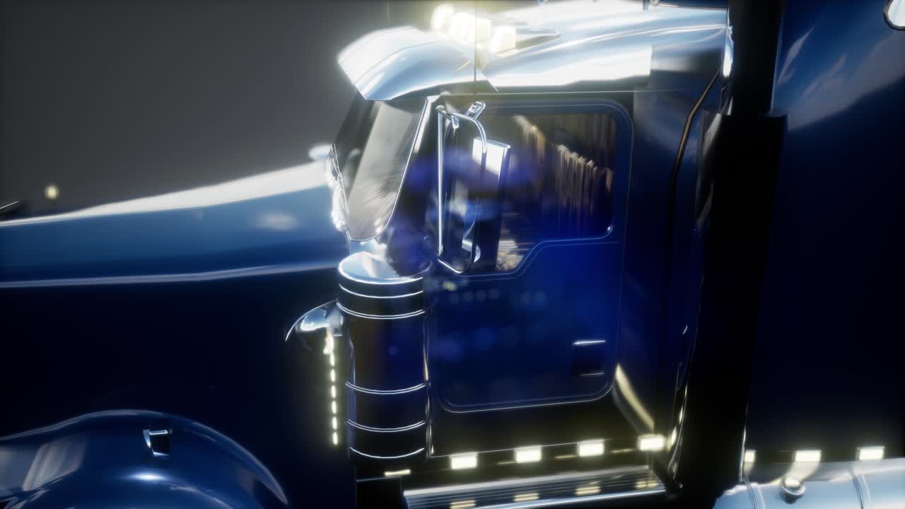 trayectoria de camión estadounidense brillante