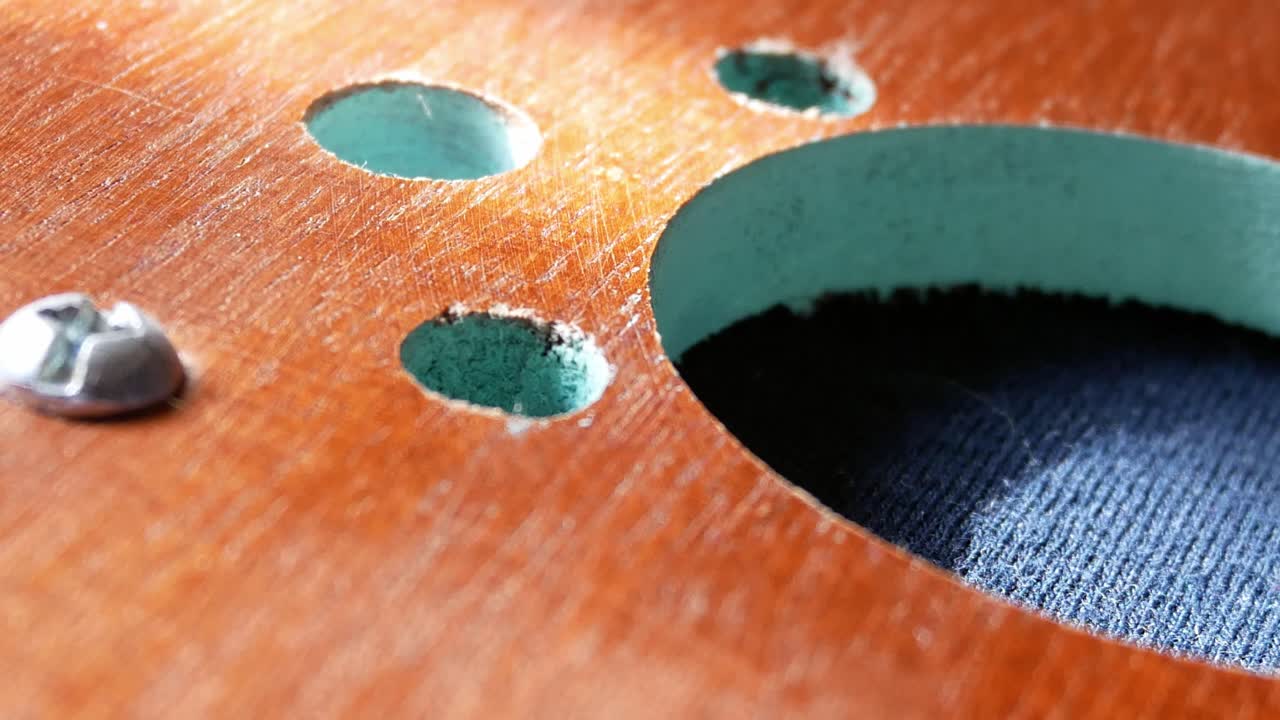 Vintage wooden paranormal ghost box spirit communication speaker holes radio