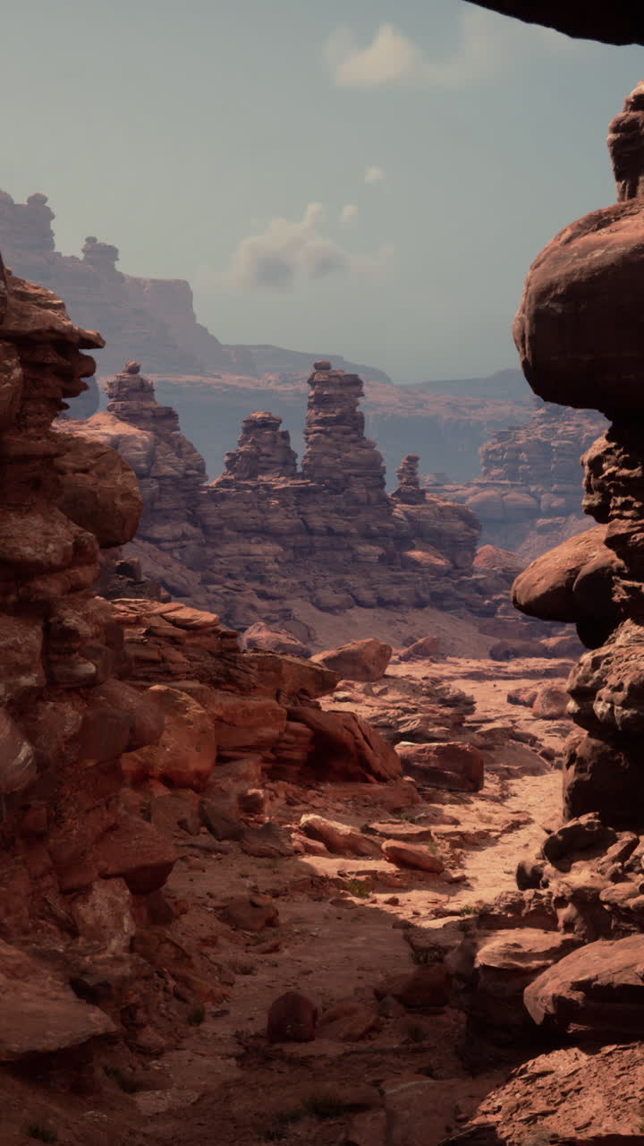 paisaje del cañón de las rocas rojas