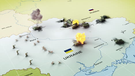 map of the ukraine war zone