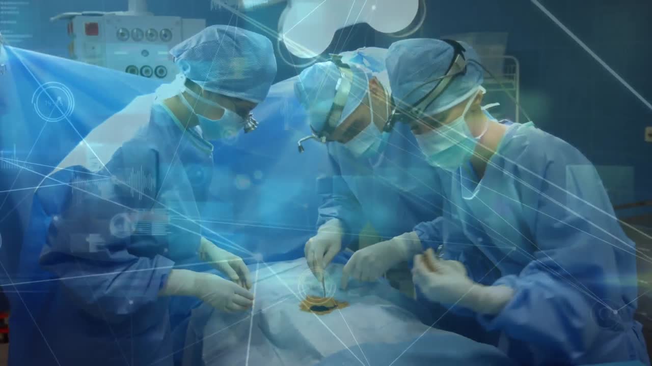 수술실의 외과 의사들 간의 연결 네트워크의 활성화