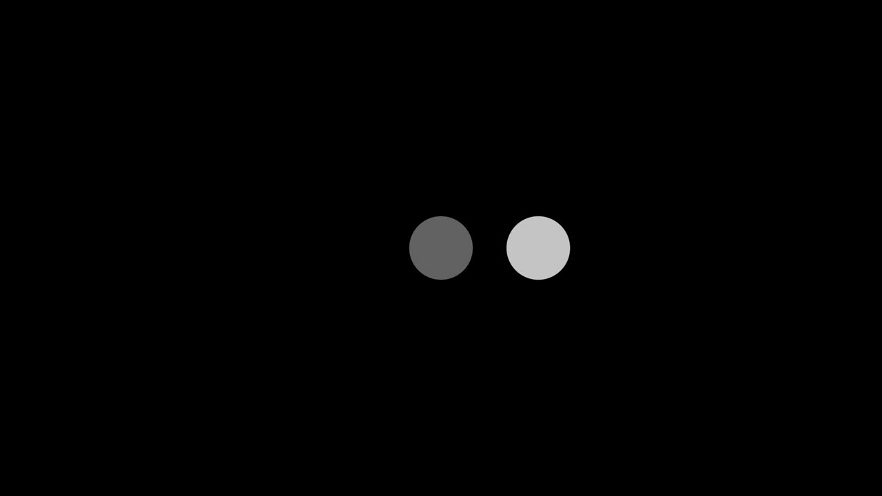 Loading Dots Animation on Black Background. 4K Video Loopable Preloader