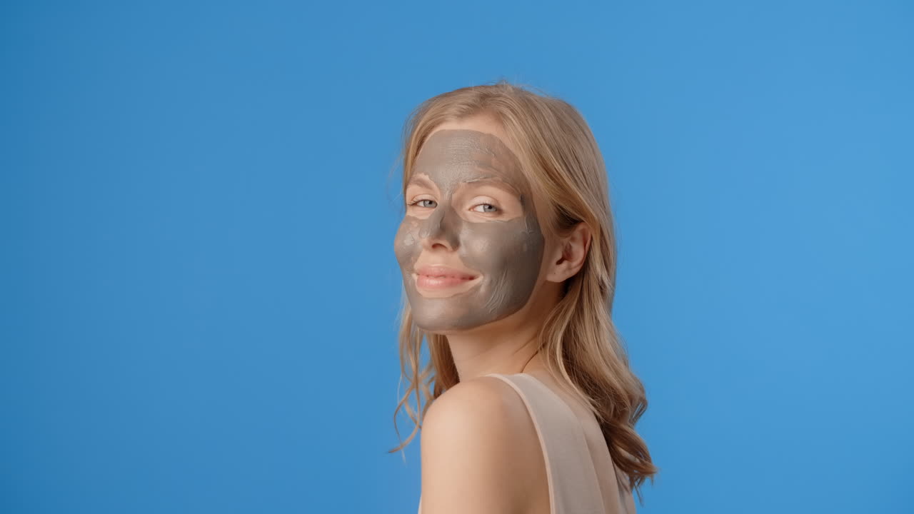 Woman with Clay Facial Mask