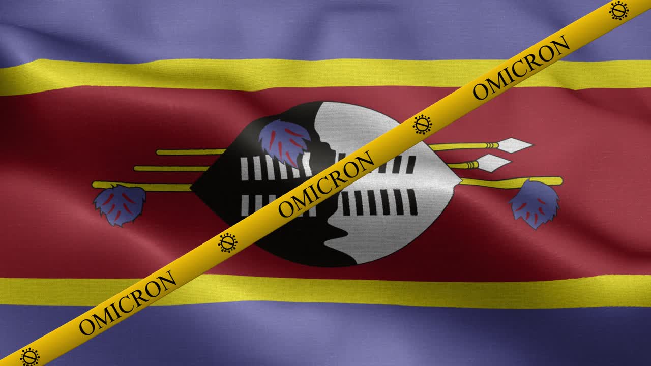 스와질랜드 발의 오미크론 변종과 금지 줄무 - 스와질랜드의 발