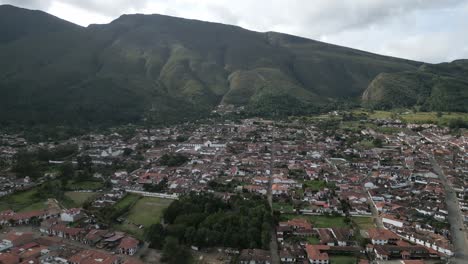 villa de leyva north bogota colombia andes mountains travel destination for weekend and holiday aerial footage