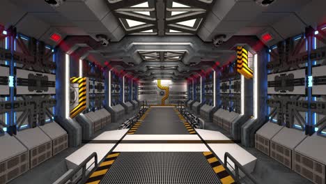 bucle del corredor de la nave espacial