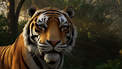 majestic tiger in the jungle