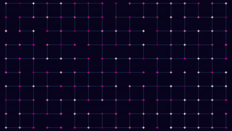 patrón de cuadrícula geométrica digital de fantasía con cruces de neón