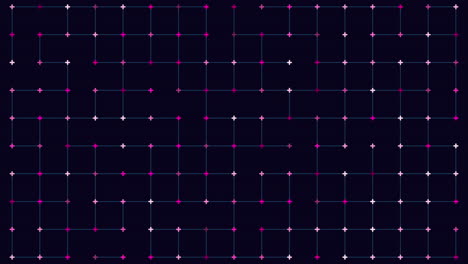 digital fantasy geometric grid pattern with neon crosses