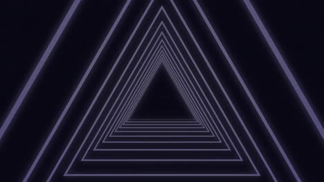 Animation of green powder over triangles on black background