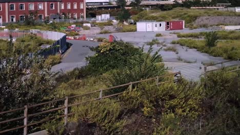 view from a window of a train in slow motion