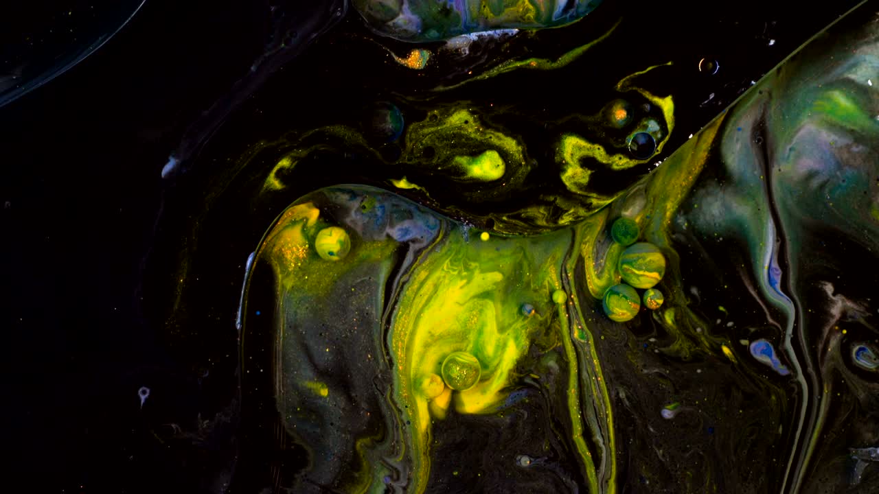 fondo de burbujas de aceite líquido abstracto