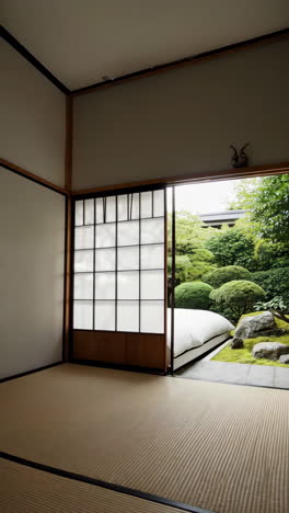 japanese garden view interior