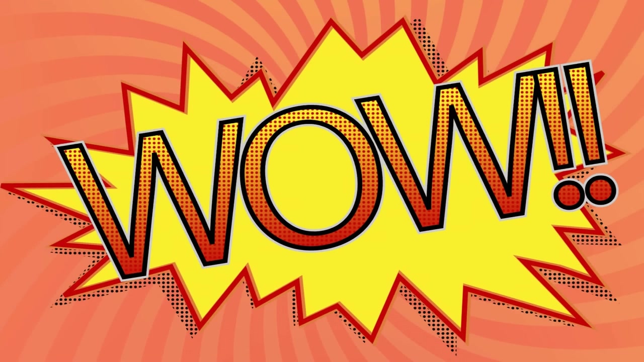 Animated Comic Book Style Sound Effects and Exclamations