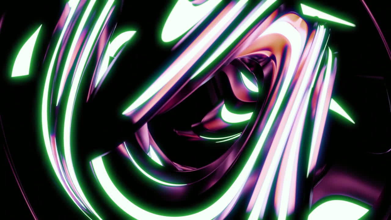 líneas de neón abstractas