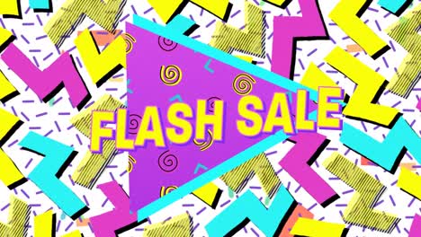 Flash-Sale-Grafik-Auf-Buntem-Hintergrund