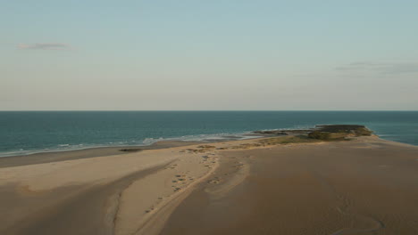 aerial view of a secluded island beach