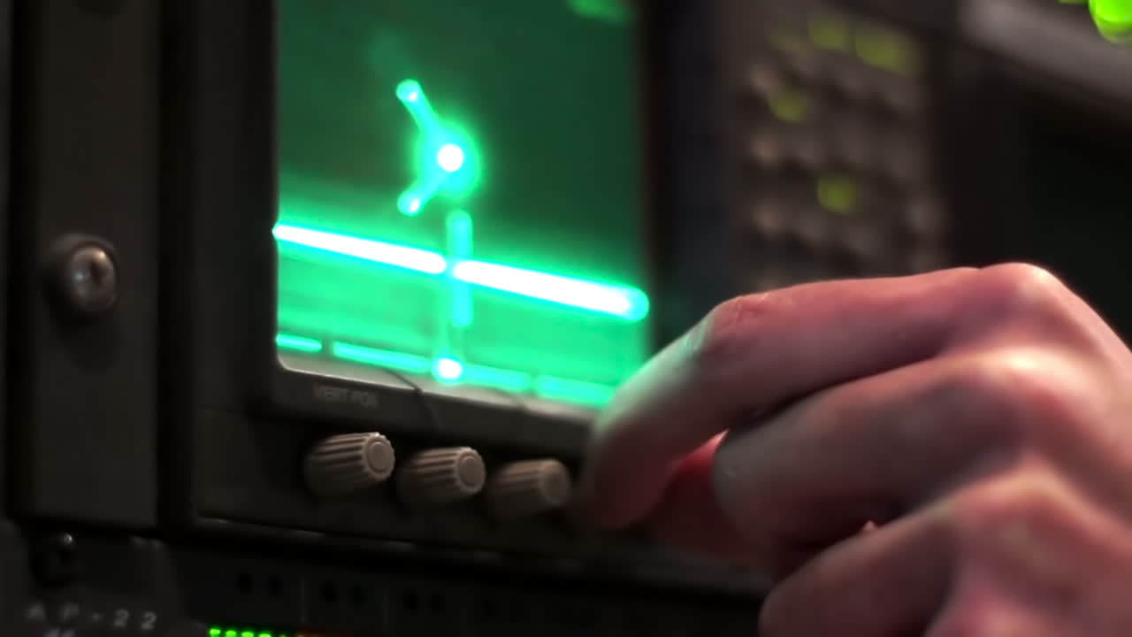 ajuste del piloto del sistema de navegación de la aeronave