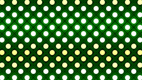 luces parpadeantes bombillas de pared patrón de rombo parpadeo estático en el escenario fondo verde vj bucle