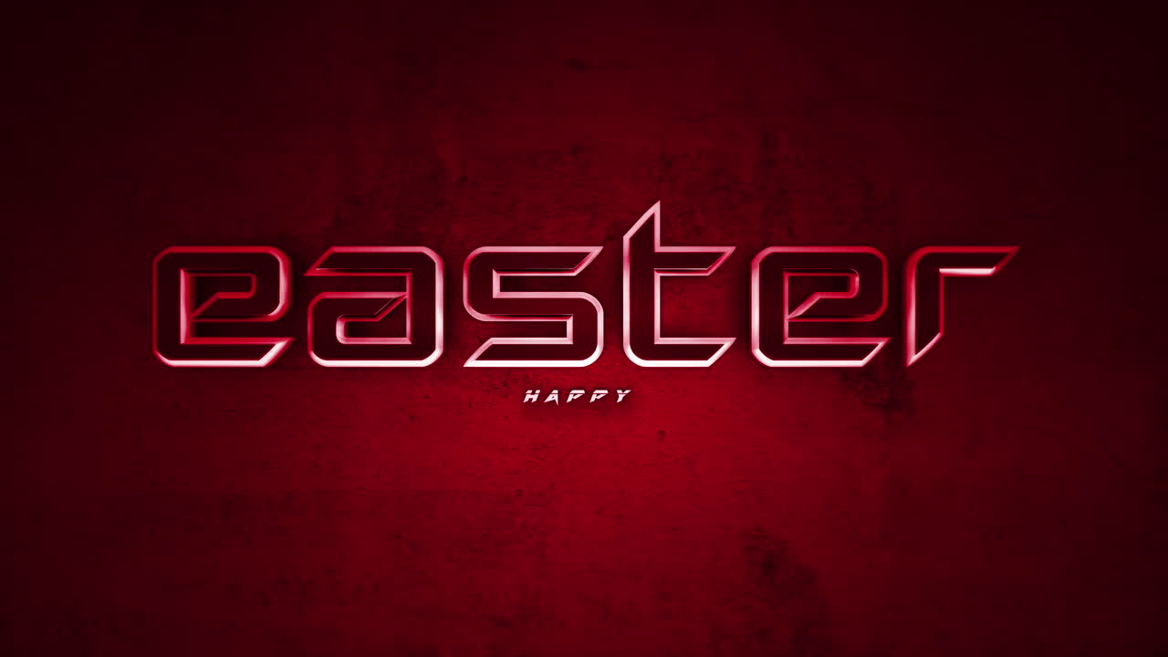 felices pascuas monocromáticas en degradado rojo