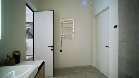 interior of a modern hotel bathroom